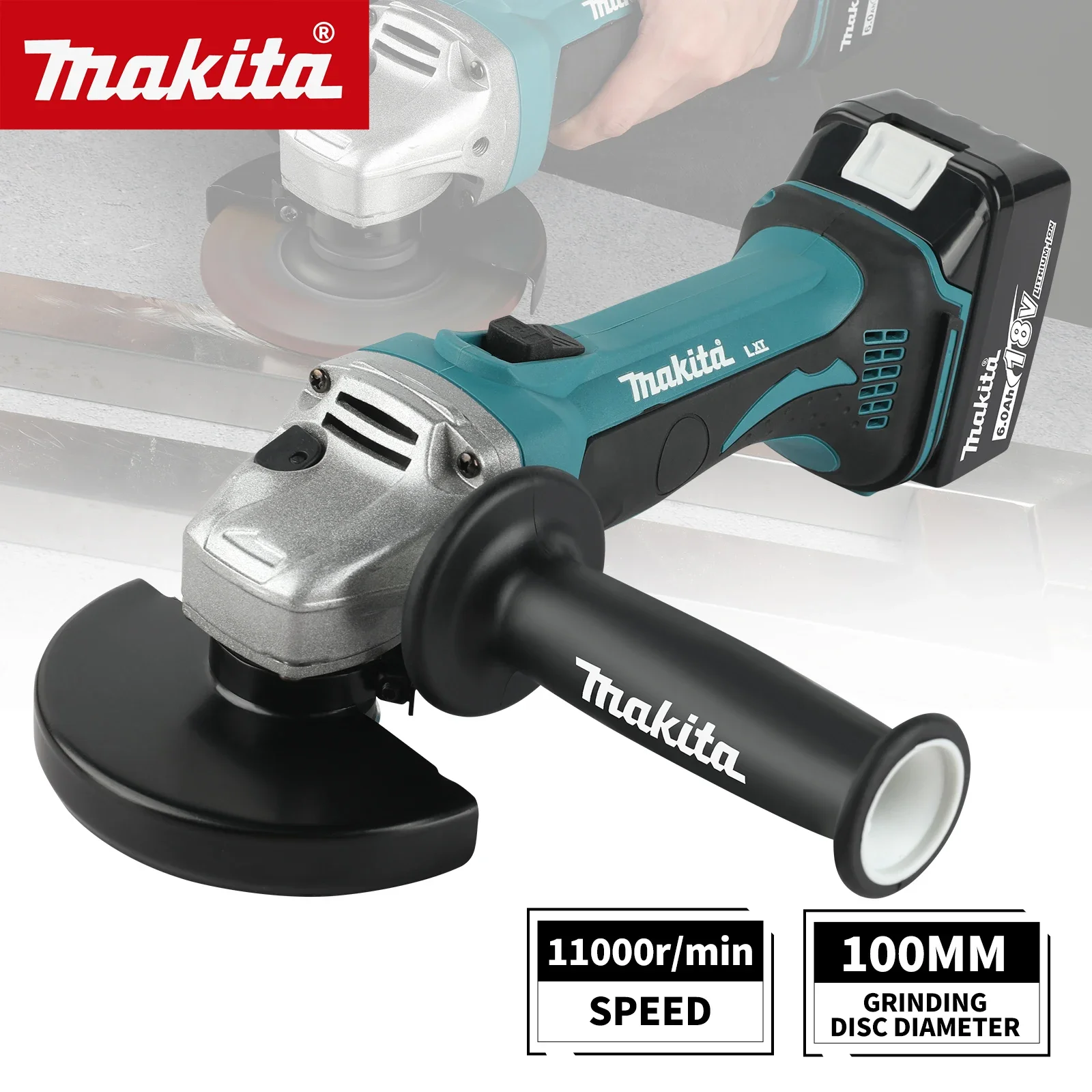 Brushless Angle Grinder Battery Powered - DCA402 Brushless Electric Angle Grinder Rechargeable