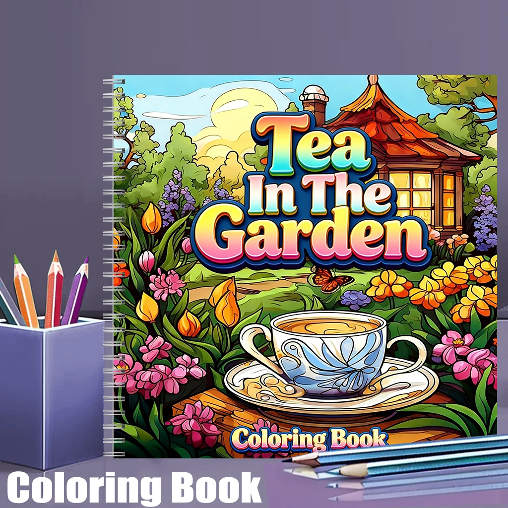 Garden Tools - Tea In The Gardens Coloring Book