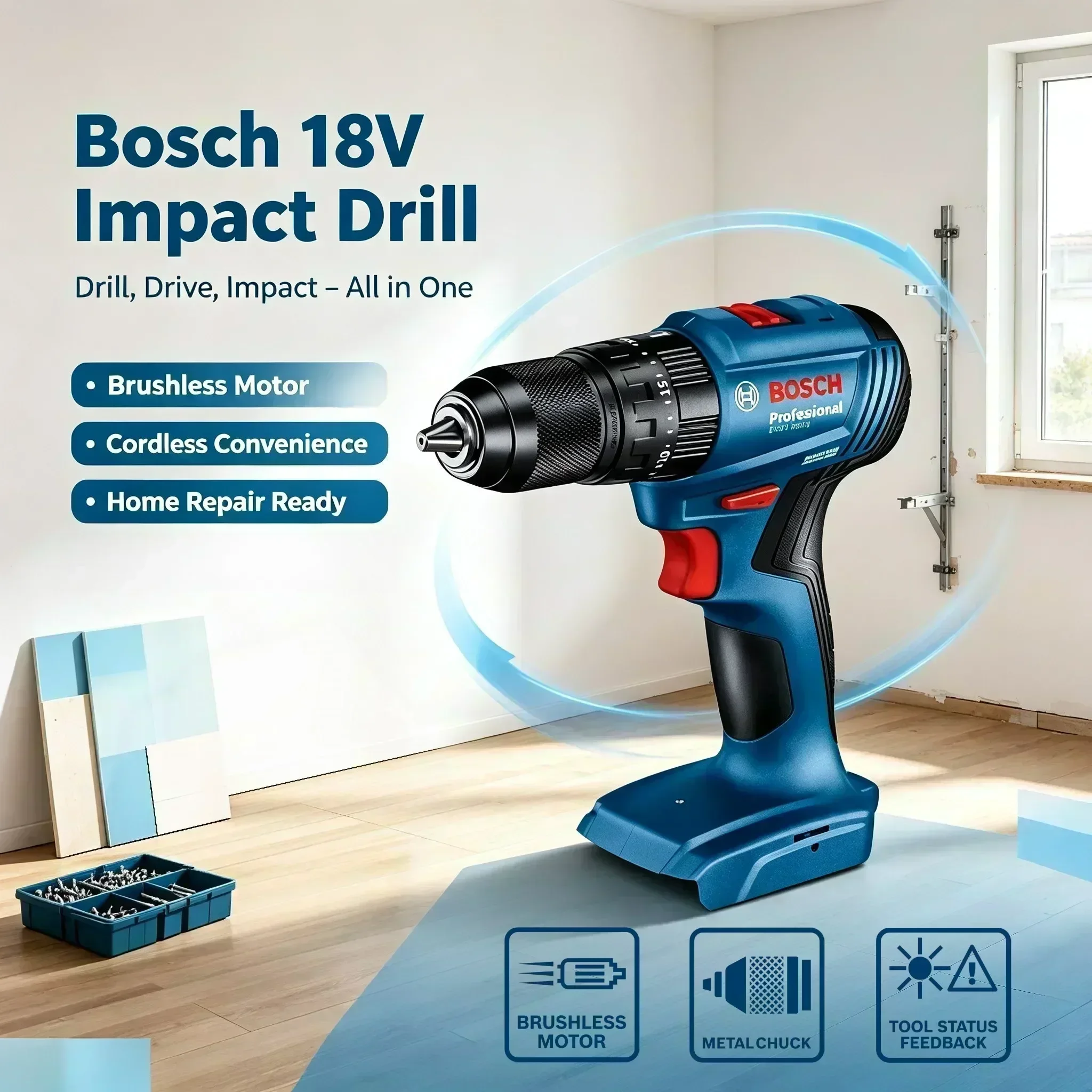 Bosch GSB 185-LI 18V Brushless - Brushless Cordless Electric Drill 18V review and price