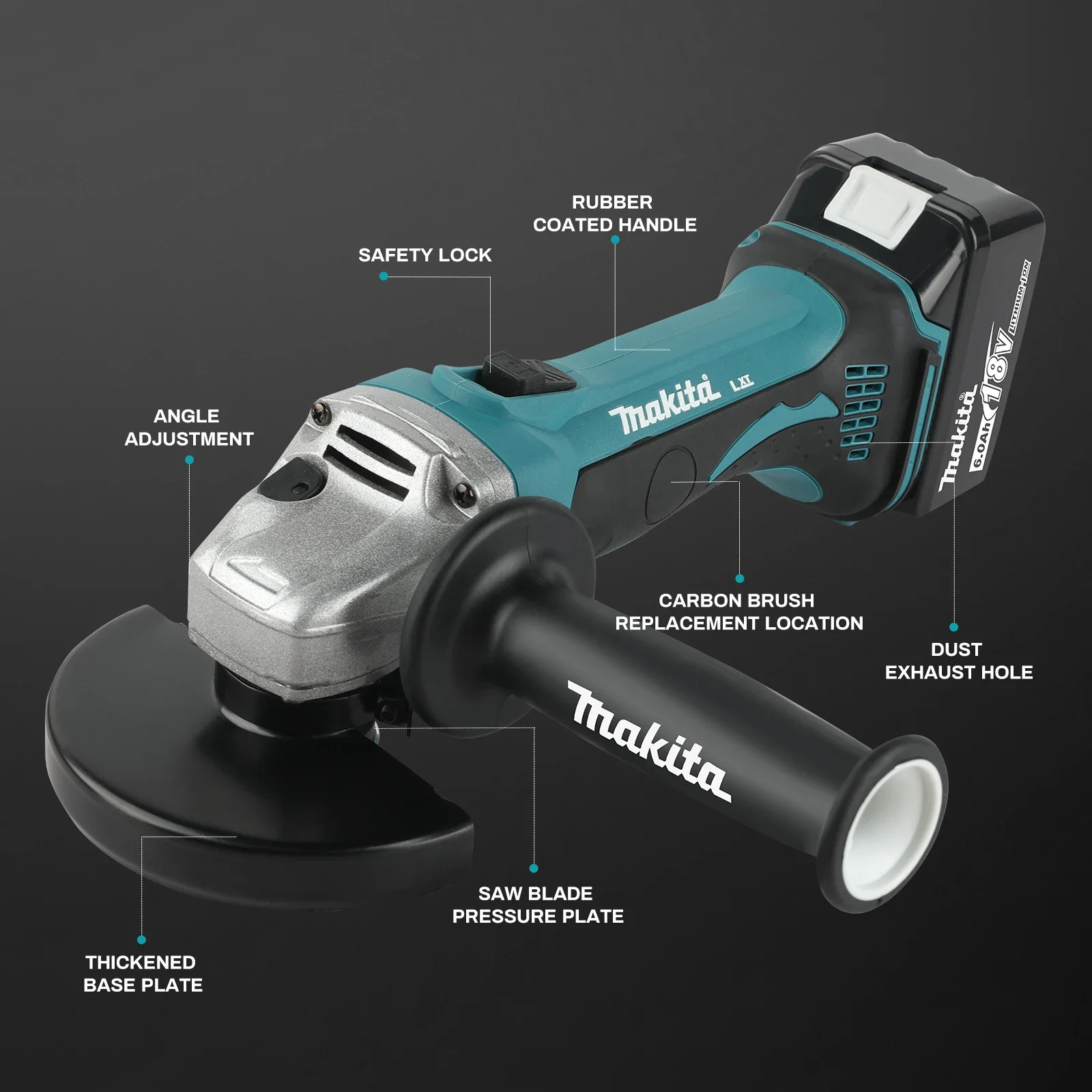 DCA402 Brushless Electric Angl - Brushless Angle Grinder Battery Powered review and price