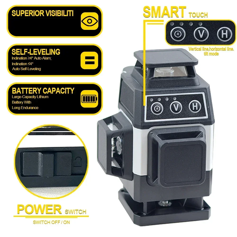 16 Lines Laser Level 4D Self L - Laser Level 16 Lines 4D Green review and price