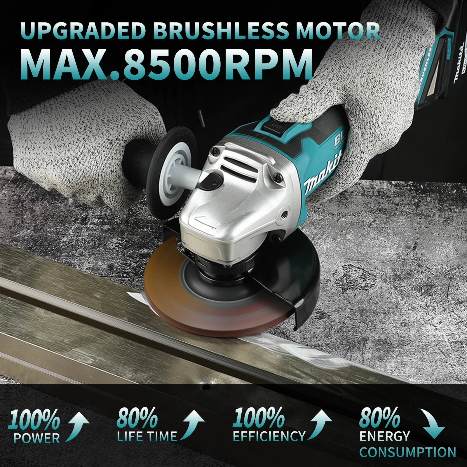 Makita DGA504 125mm Brushless  - Brushless Angle Grinder Battery Powered review and price