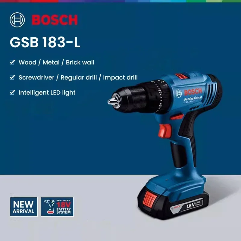 Bosch GSB183-LI 18V Cordless I - Brushless Cordless Electric Drill 18V review and price