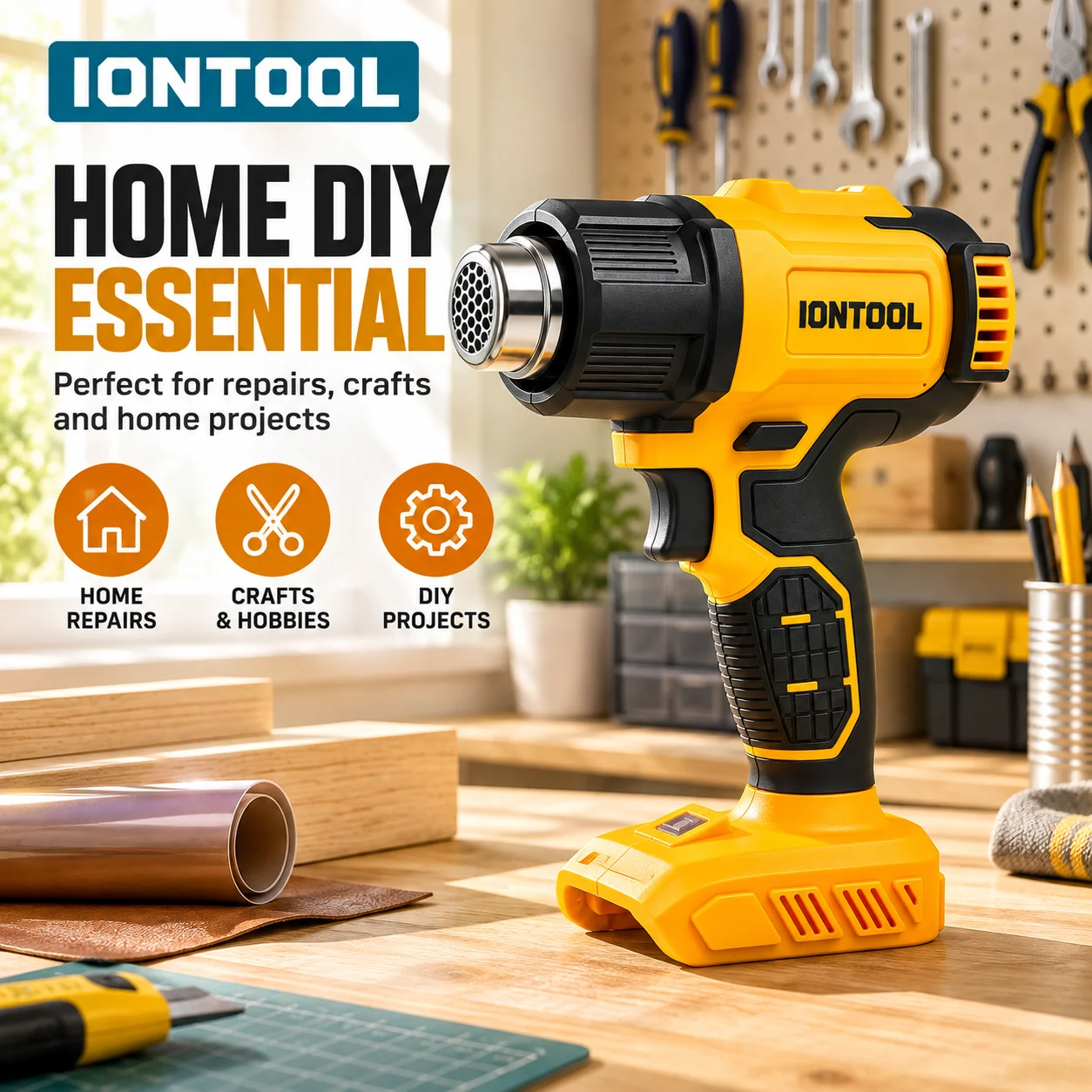 IONTOOL Yellow Cordless Heat G - Cordless Heat Gun For Shrink Tubing review and price