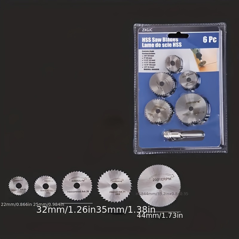 6Pcs Mini Circular Saw Blade,  - Cordless Rotary Tool Kit Accessories review and price