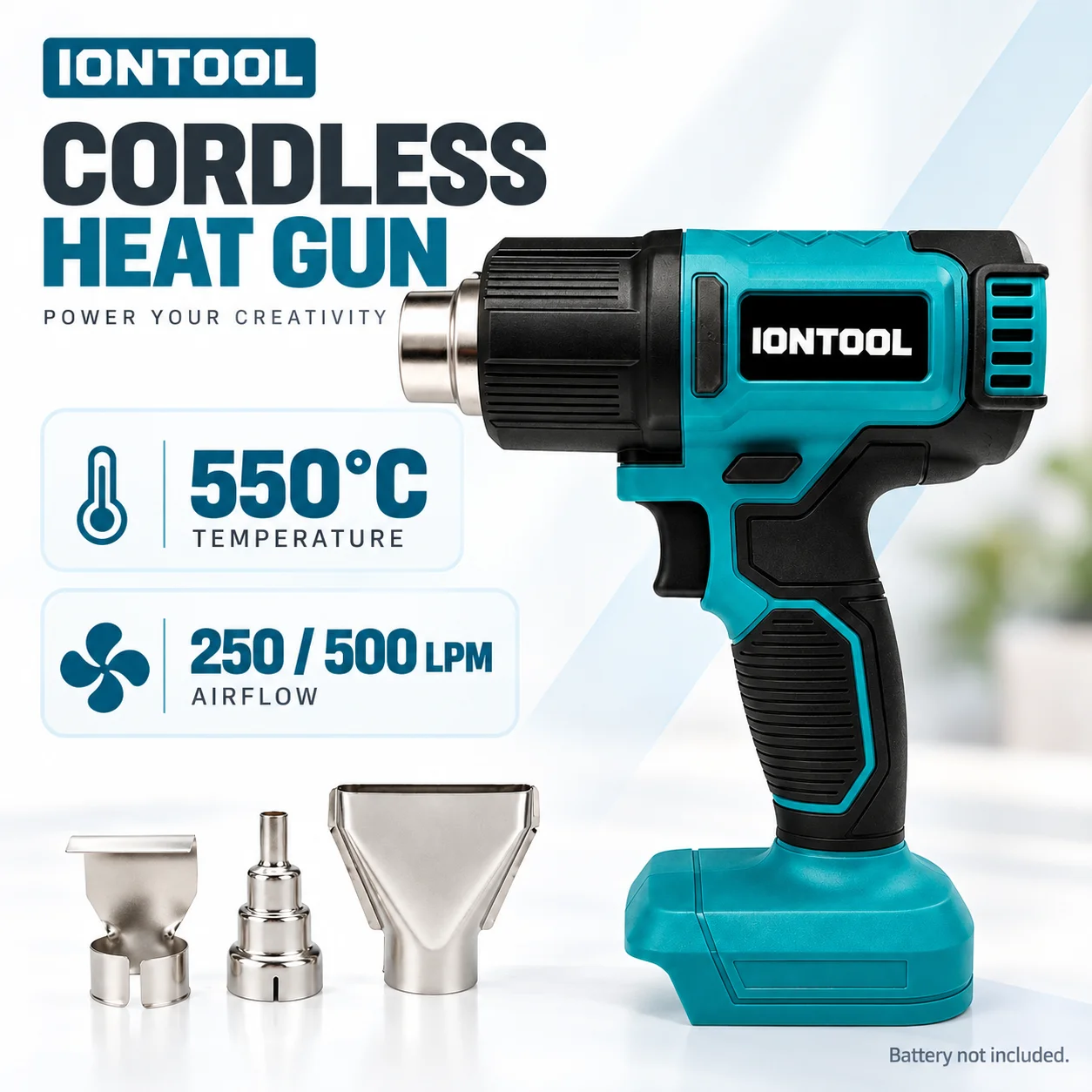 IONTOOL Cordless Heat Gun 550℃ - Cordless Heat Gun For Shrink Tubing review and price