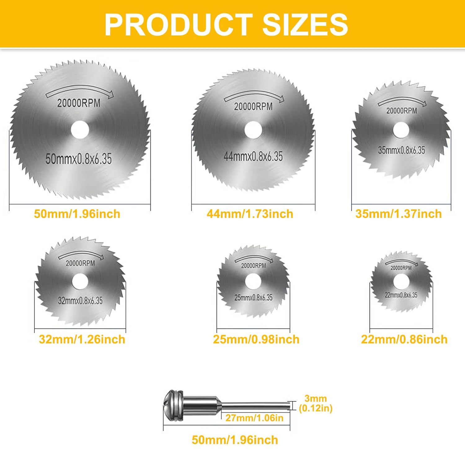 7Pcs/Set HSS Circular Saw Blad - Cordless Rotary Tool Kit Accessories review and price