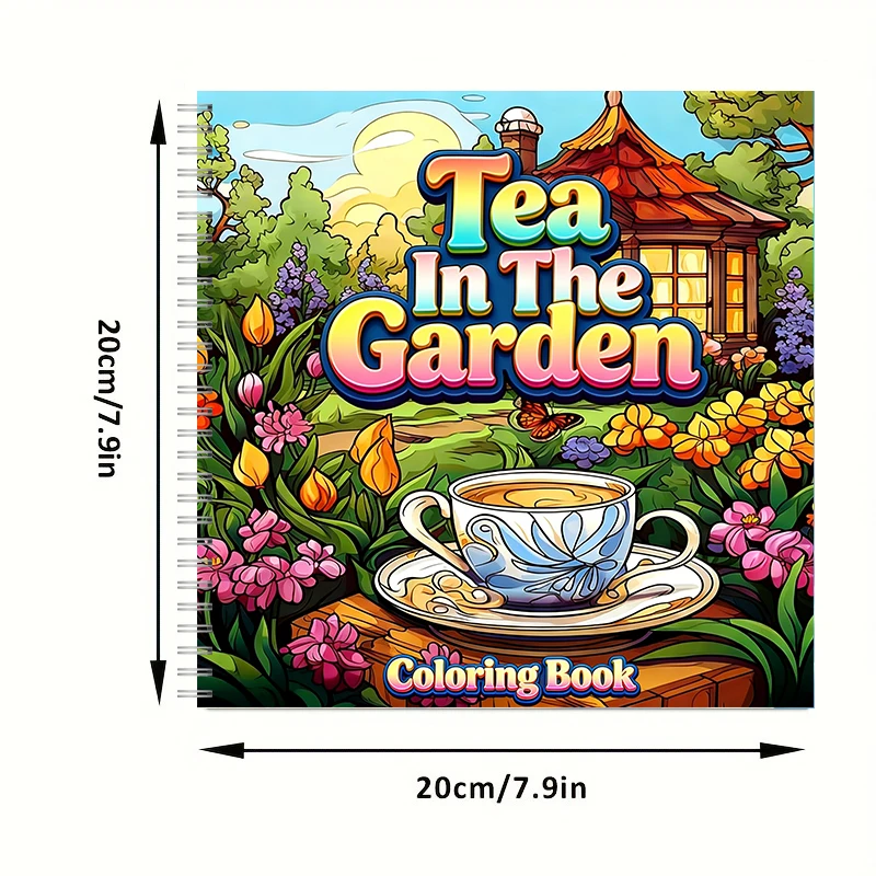Tea In The Gardens Coloring Bo - Garden Tools review and price